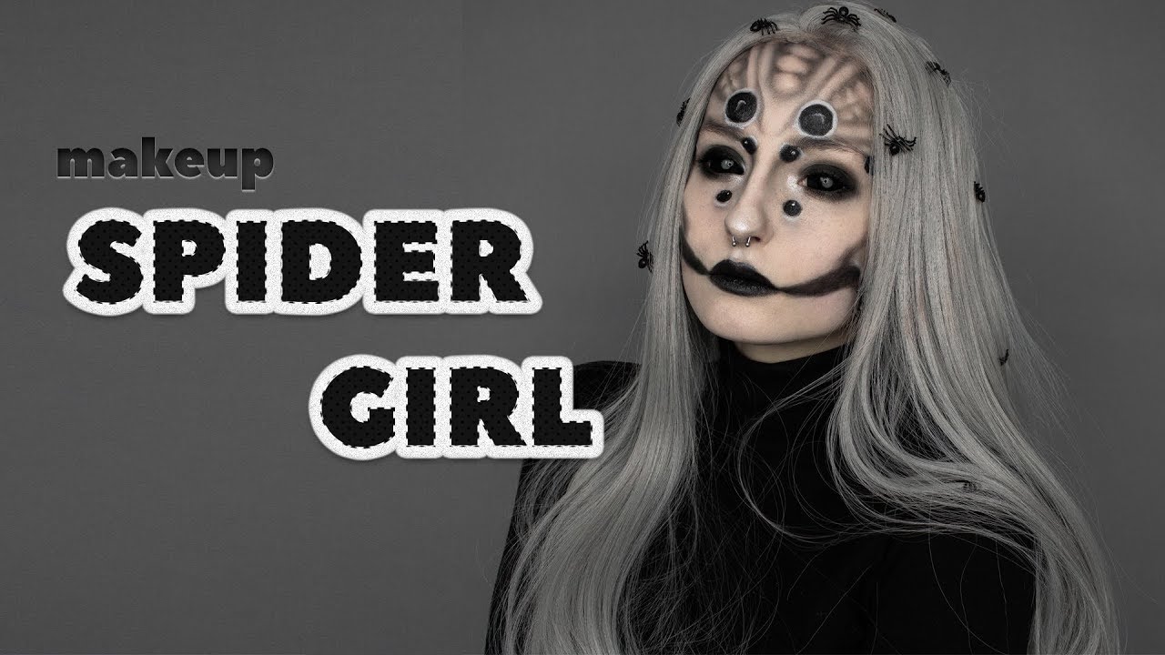 КАК СТАТЬ ПАУКОМ?! Жуткий макияж на хэллоуин! | Halloween makeup | Spider girl