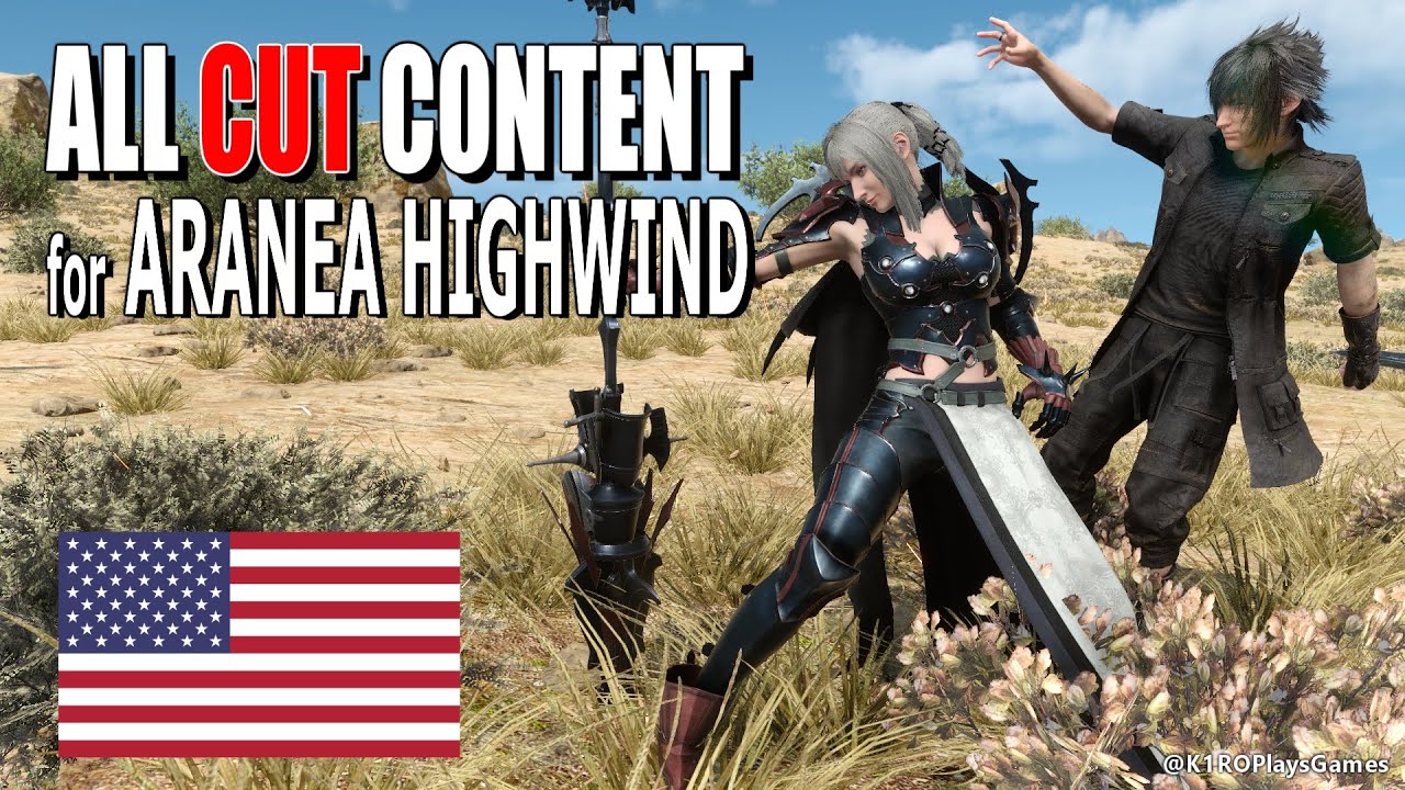 [ENG] All Cut Unused Content for Aranea Highwind│FINAL FANTASY XV (PC)