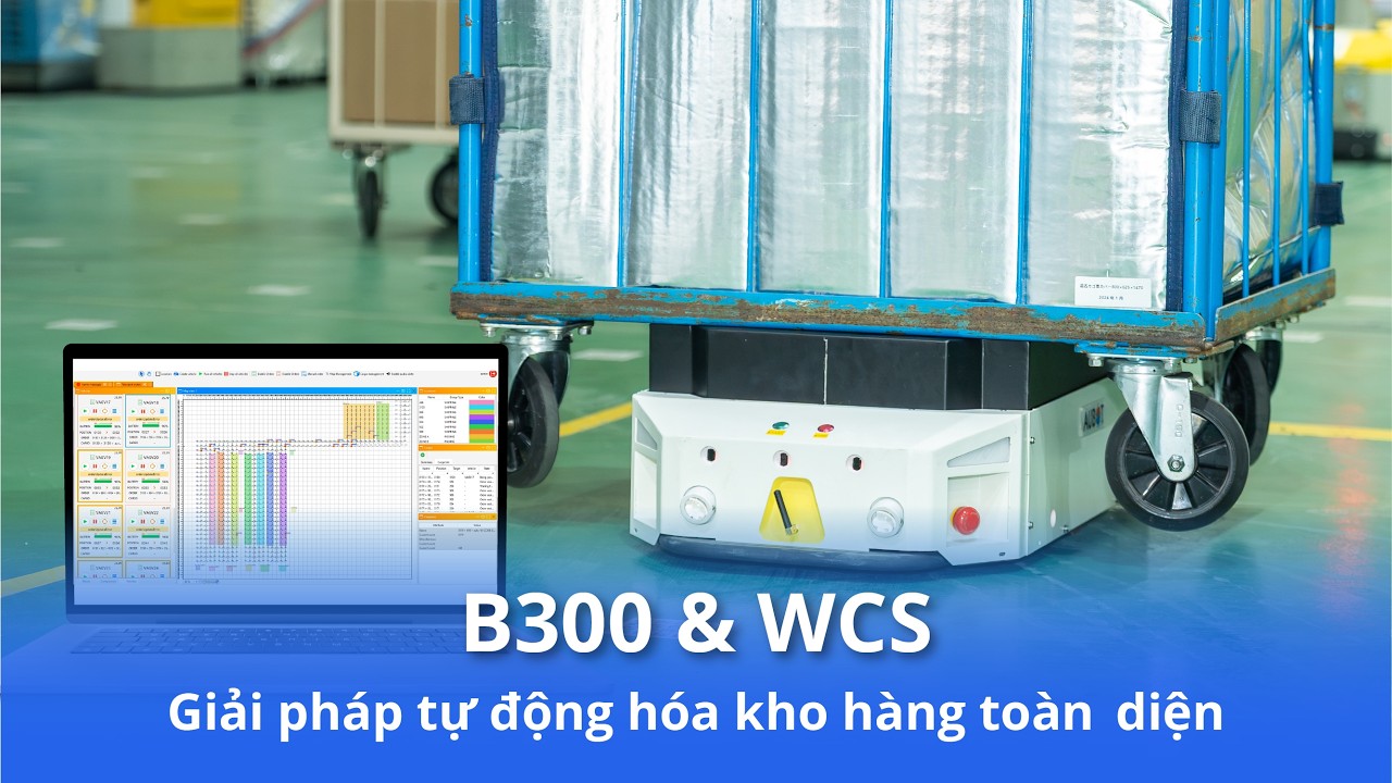 B300 & WCS: Giải pháp tự động hóa kho hàng toàn diện _ AUBOT