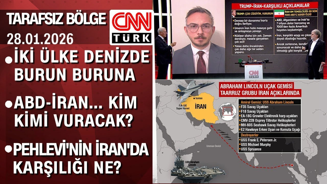 ABD-İran: Kim kimi vuracak? Bölgede tehdit arttı! Peş peşe açıklamalar... -Tarafsız Bölge 28.01.2026
