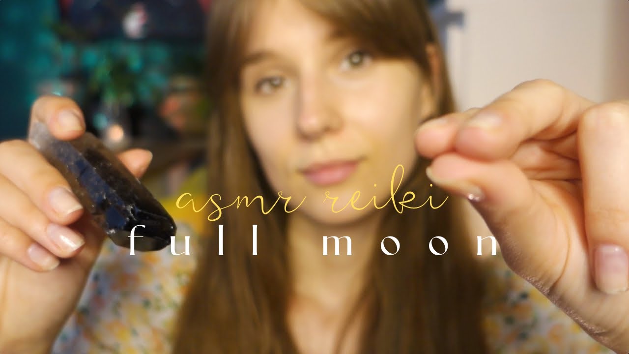 ASMR po polsku 🌙 Reiki F u l l Moon Ritual 🌹 usuwam negatywną energię (plucking, polish whisper)