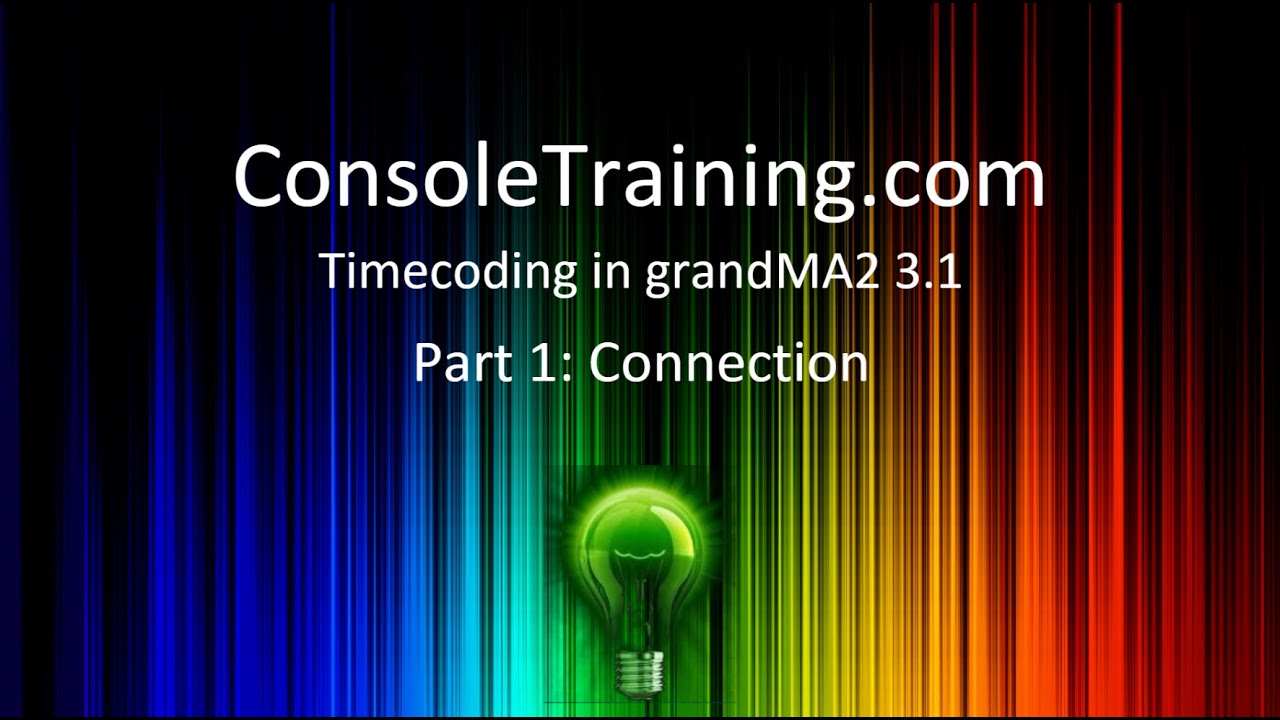 grandMA2 Advanced in 3.1: Timecoding Part 1