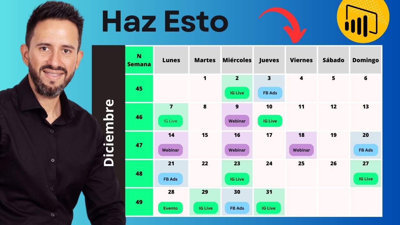 Crea Un Dashboard de CALENDARIO  en POWER BI