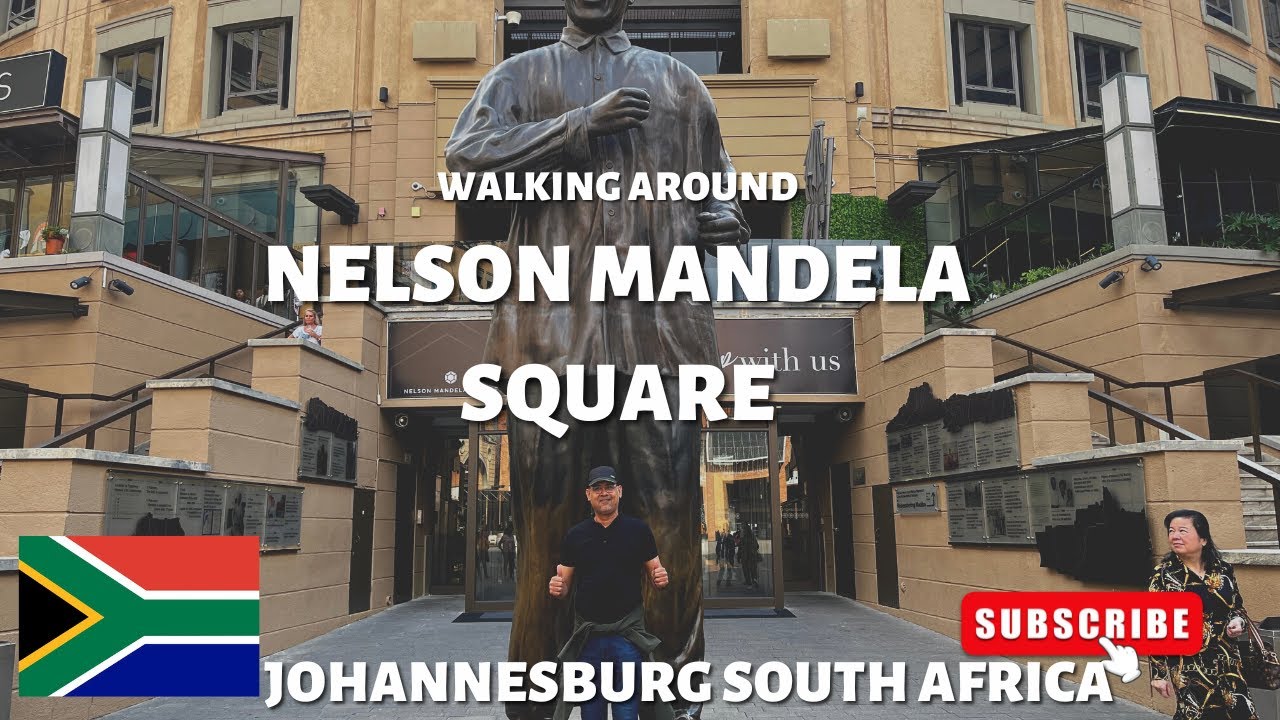 Walking Around Nelson Mandela Square – A walk through to Sandton City Mall – Sandton Johannesburg