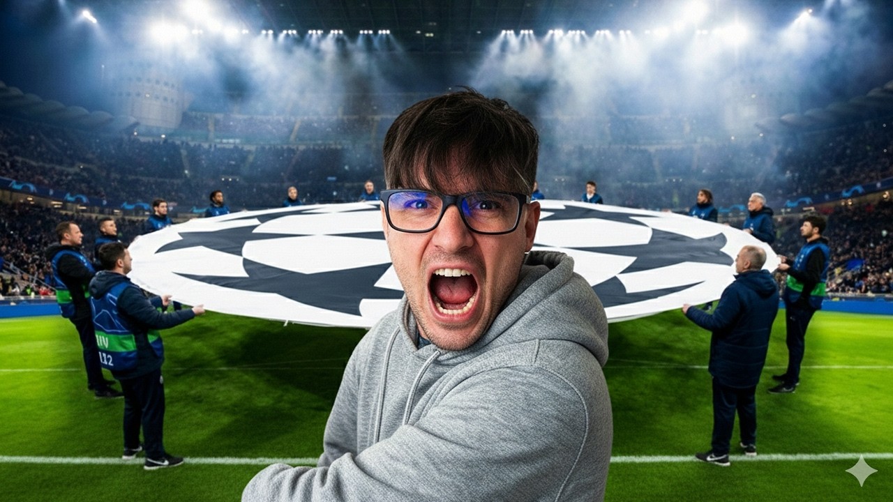 Ho sventolato la BANDIERA della CHAMPIONS LEAGUE a SAN SIRO ... da brividi
