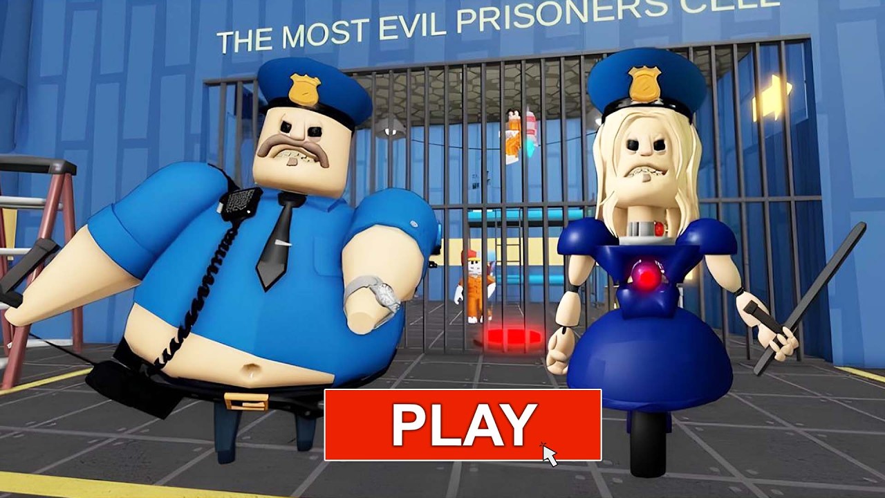POLICE GIRL! BARRY 2 PLAYER ESCAPE PRISON V2 roblox! Gameplay Walkthrough With Death 4K
