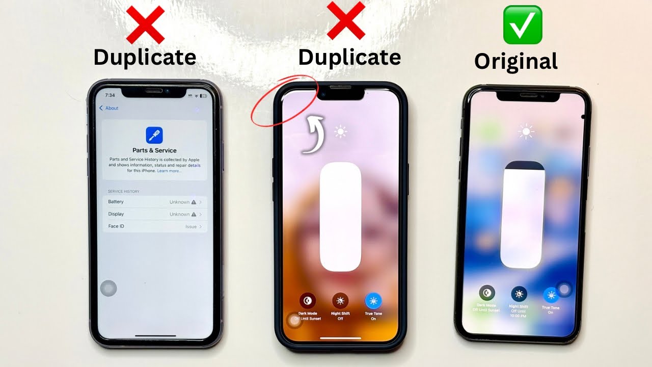 Check iPhone screen Original or Duplicate