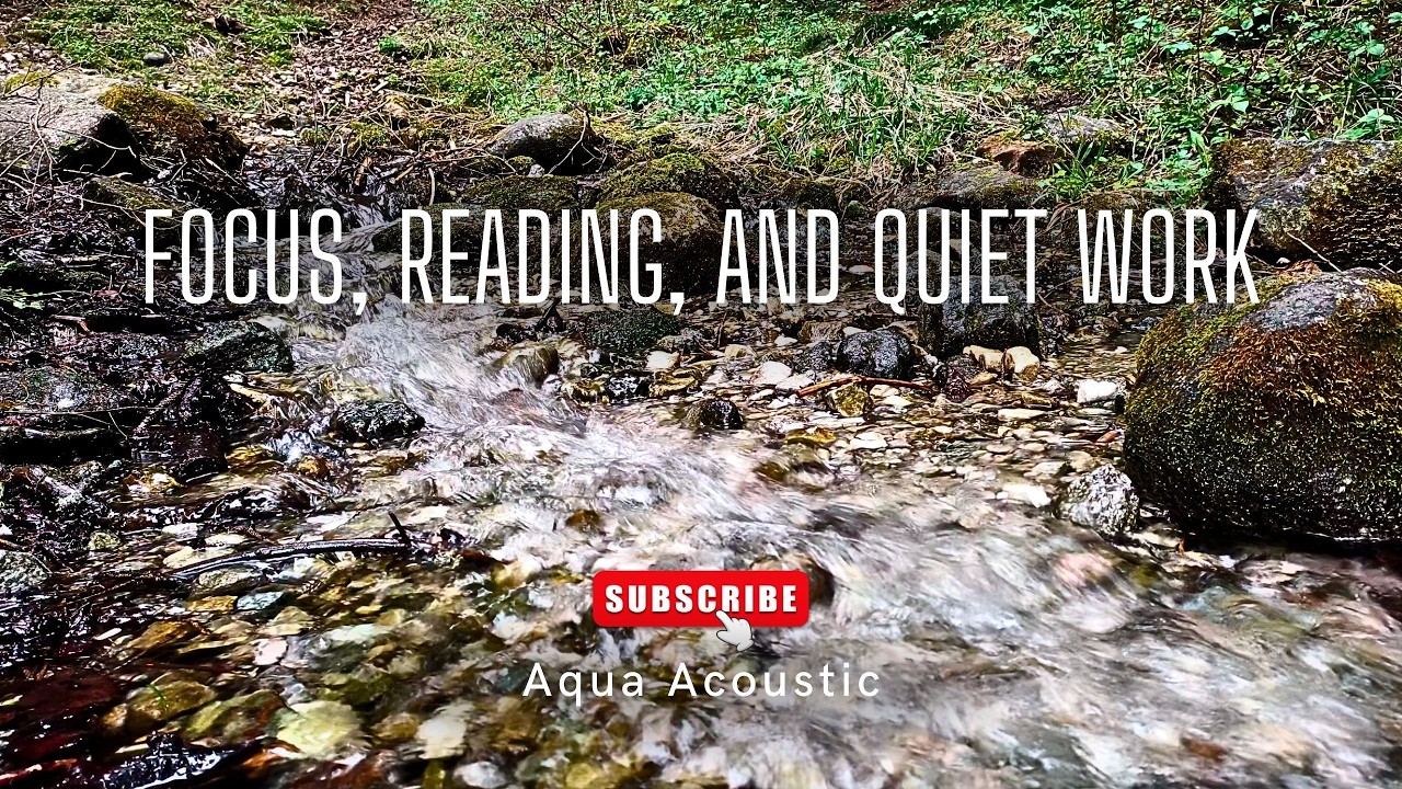 Pure River Sounds | Gentle Water Flow for Anxiety Relief & Study (No Music)