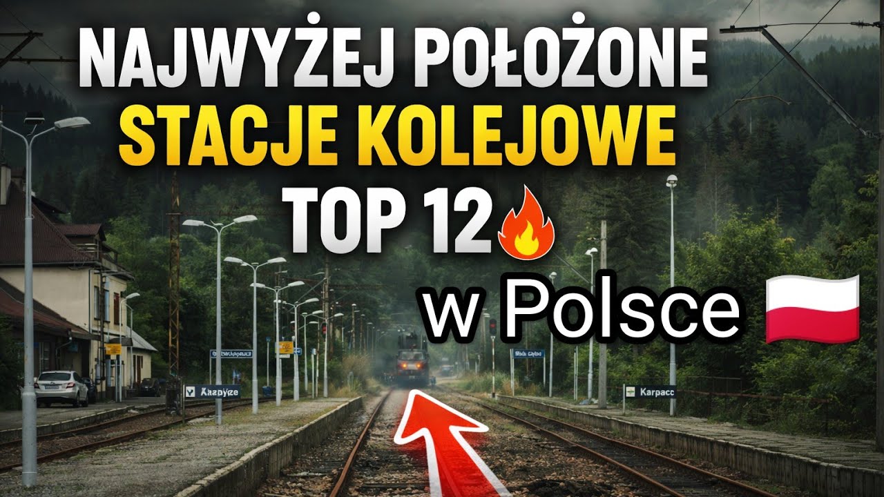 TOP 12 NAJWYŻEJ POŁOŻONYCH STACJI KOLEJOWYCH W POLSCE 🚆⛰️także przystanki !