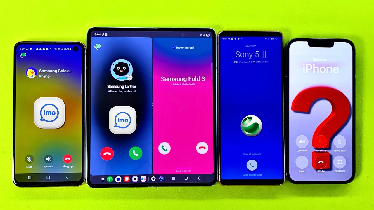 Social Media IMO + Telegram + Incoming Outgoing Call + Timer Samsung Z Fold3, Sony 5, iPhone 13 Pro
