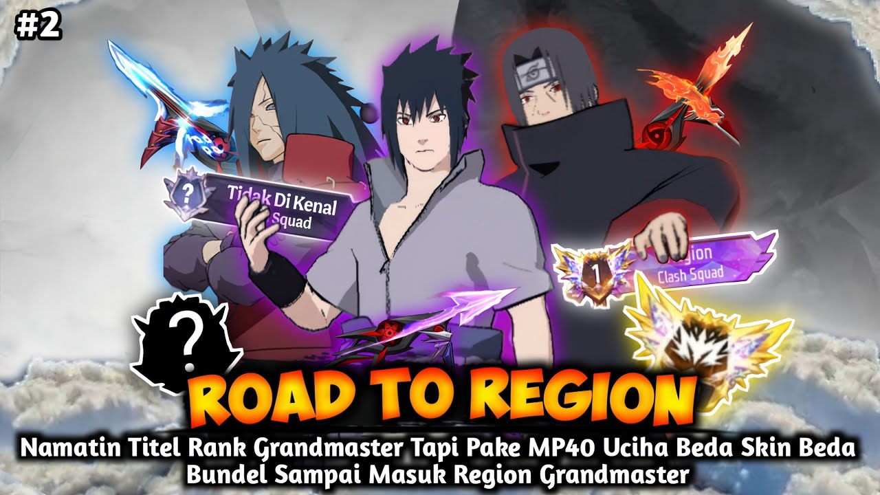 Namatin Titel Rank GrandMaster Tapi Pake MP40 Uciha Beda Skin Beda Bundel Sampai Masuk Region GM