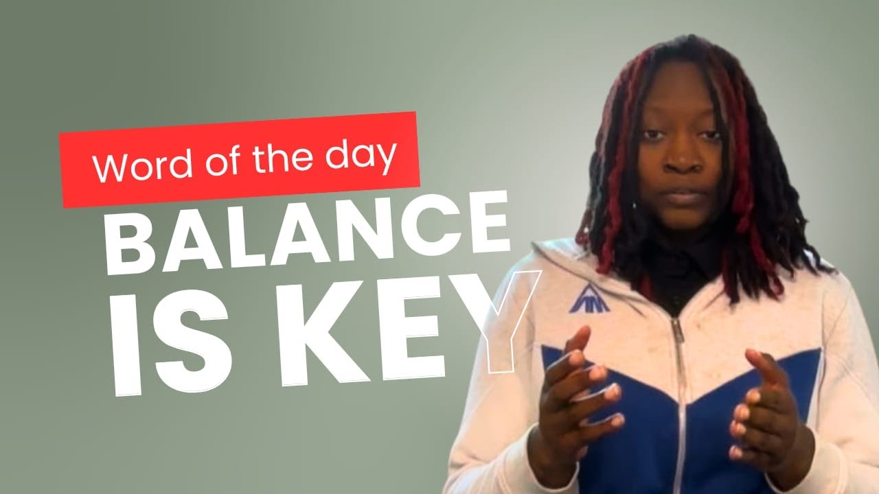 Balance is key!