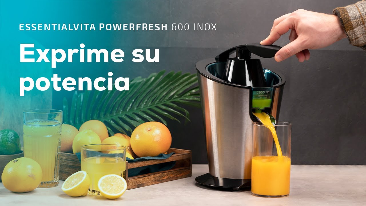 Exprimidor eléctrico de brazo EssentialVita PowerFresh 600 Inox