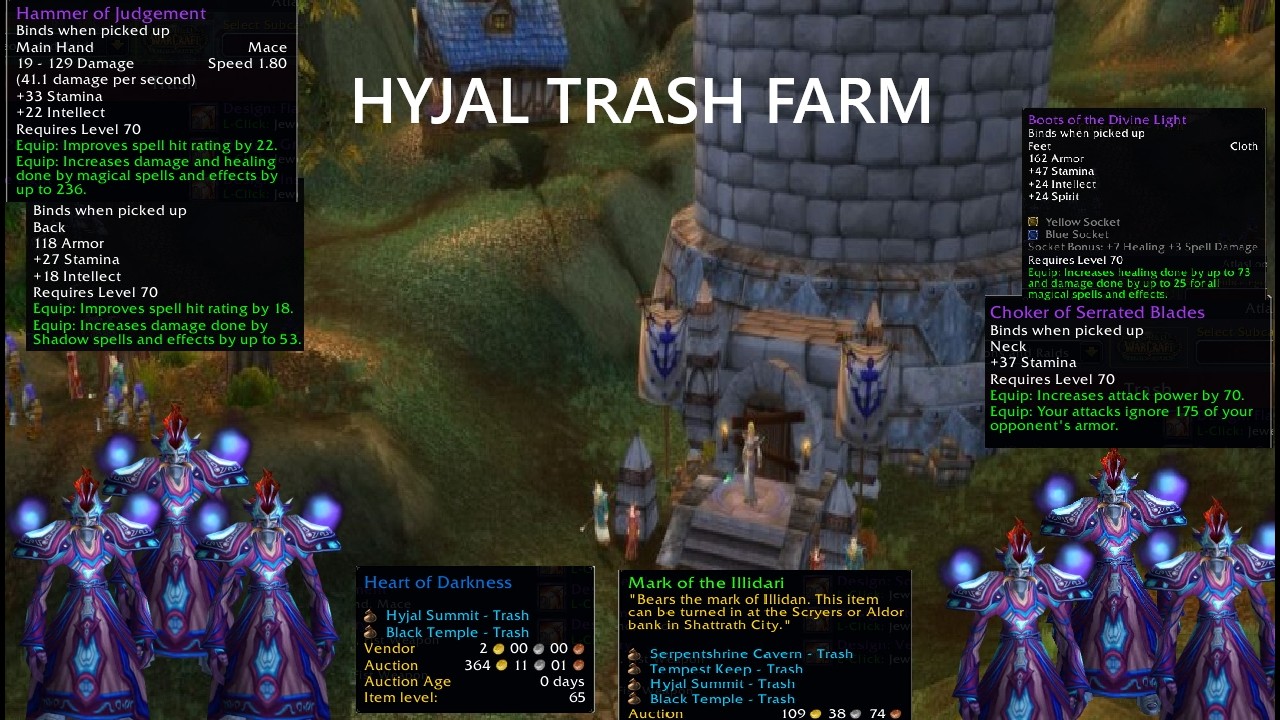 WOW TBC - Hyjal mage trash farm prototype