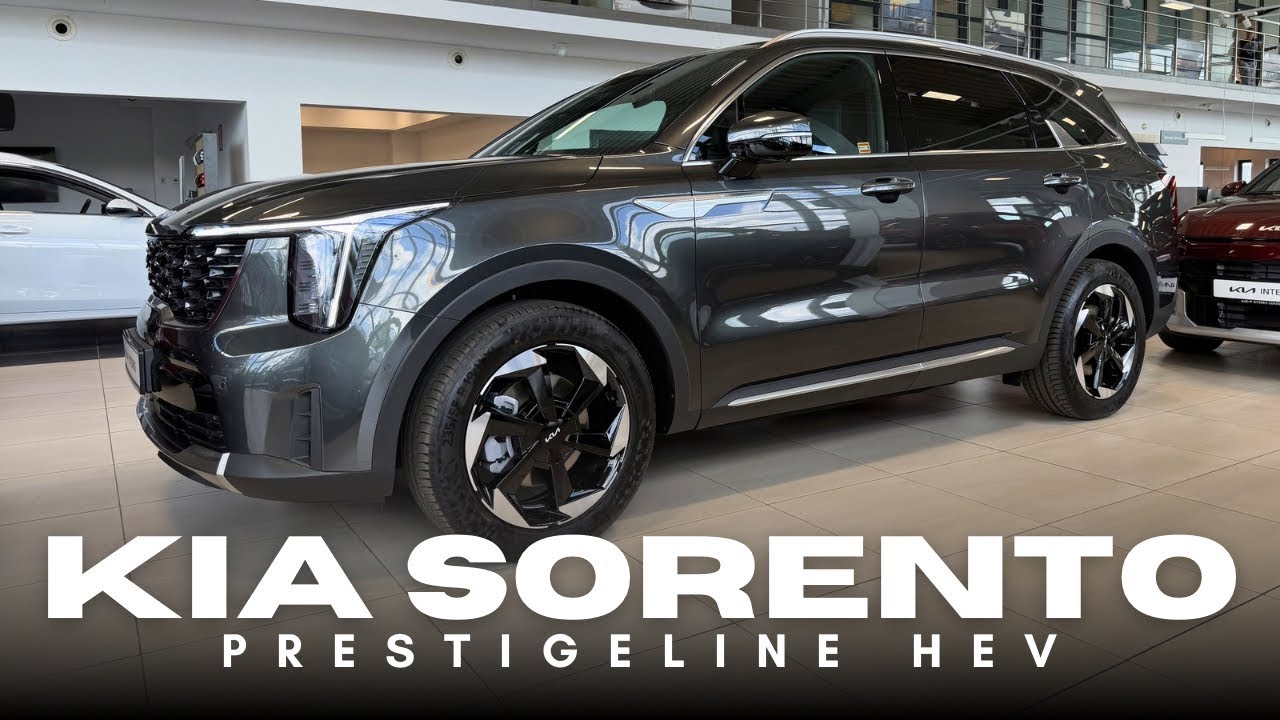 NOWE CENY 2026 Kia Sorento [1.6 T-GDI 239KM 6AT AWD HEV] Prestigeline | Interstellar Grey(PL/ENG 4K)