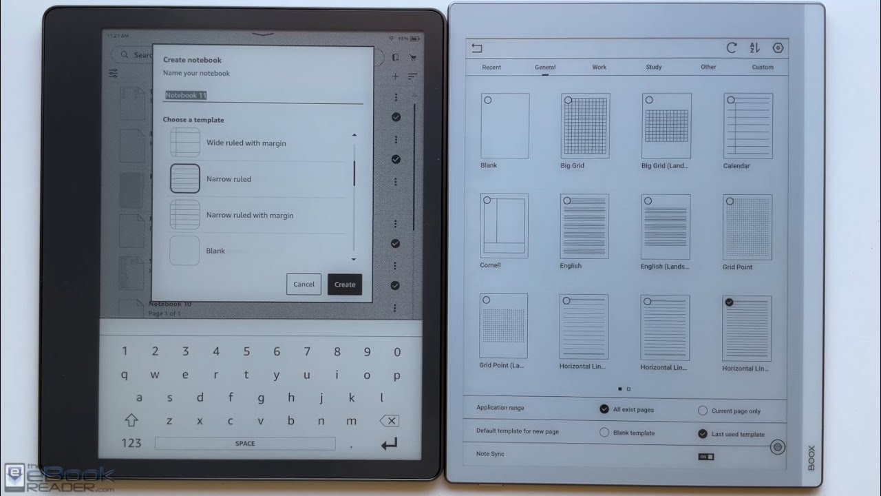 Сравнение Boox Go 10.3 и Kindle Scribe