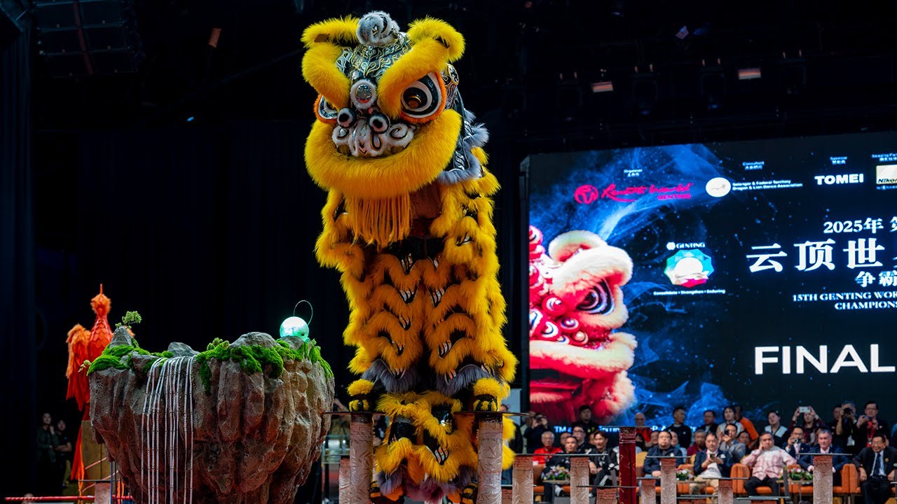Genting World Lion Dance Finals 2025 Malaysia's Daring Lion LEAPS to 2nd Runner-up