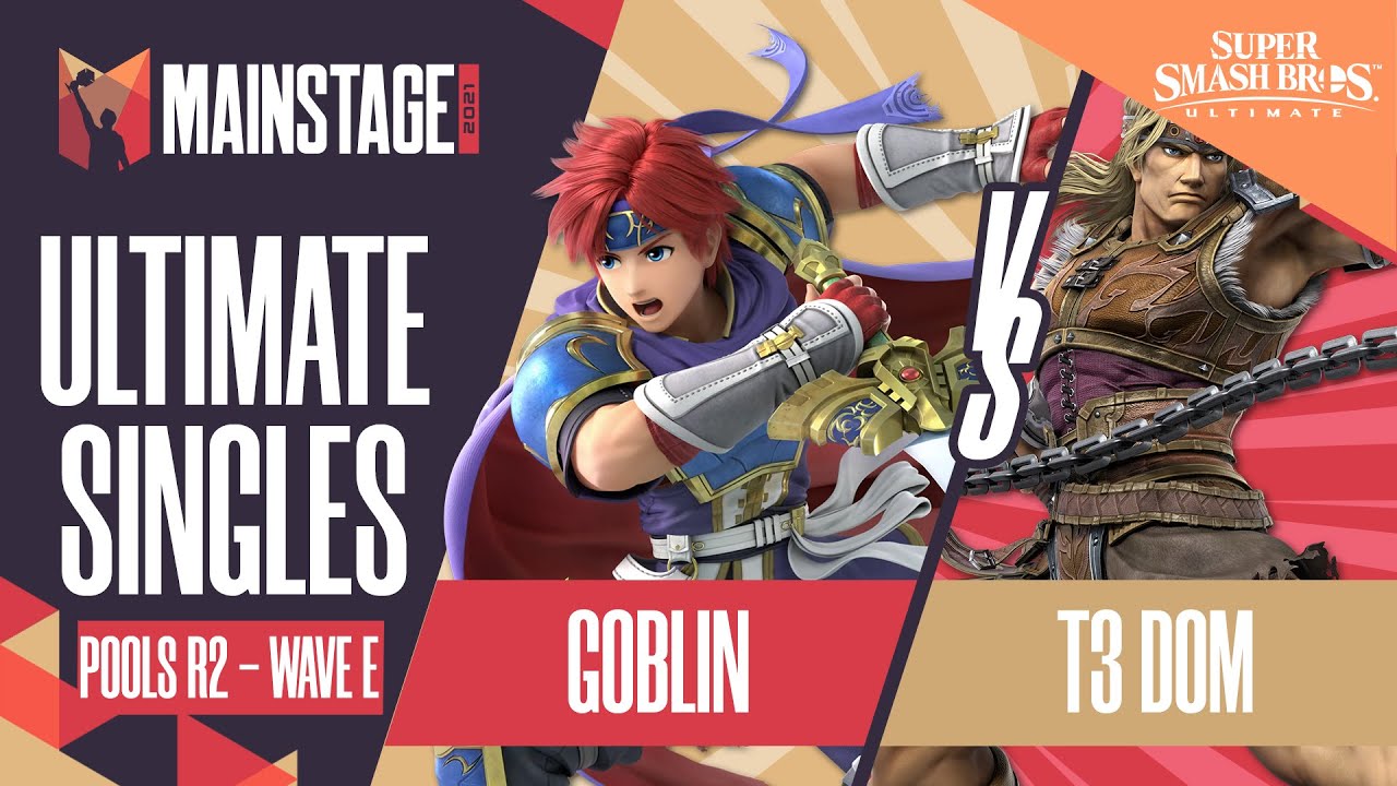 Goblin vs T3 DOM - SSBU Singles: Pools R2 Wave E - Mainstage 2021 | Roy vs Simon