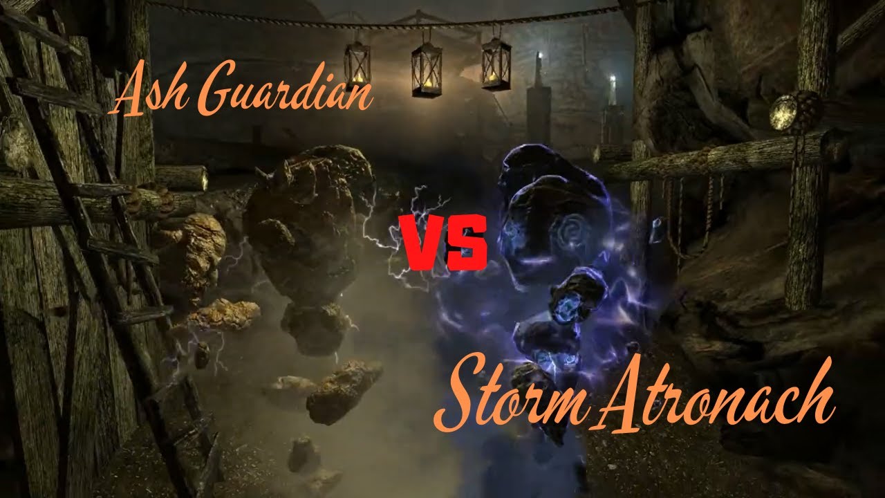 Skyrim Battles - Ash Guardian vs Storm Atronach