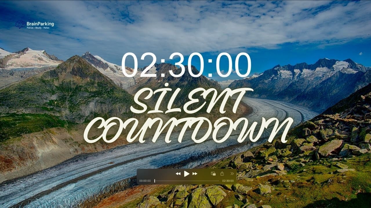 2.5 Hour Silent Countdown Timer | Long Study & Deep Focus