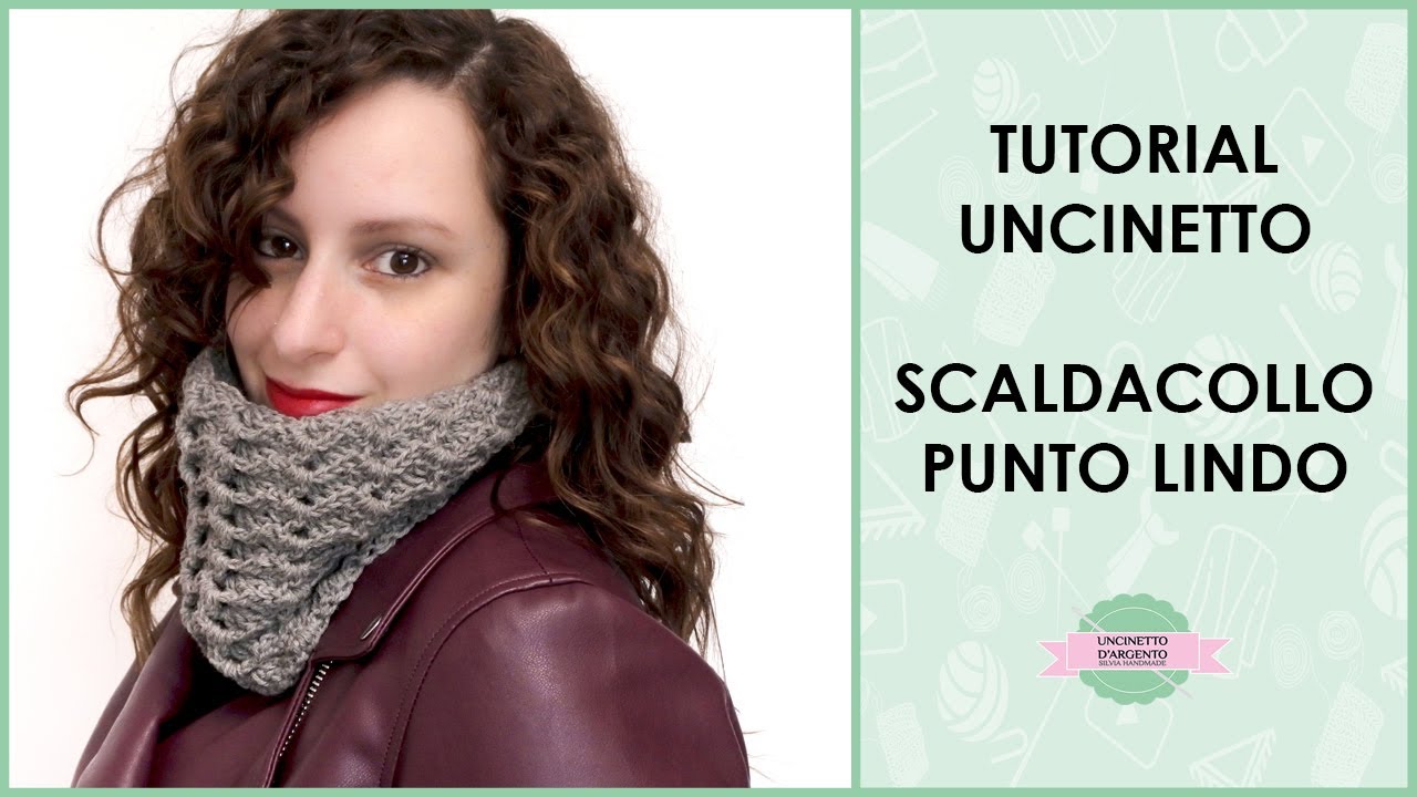 Scaldacollo punto lindo uncinetto | Uncinetto d'Argento
