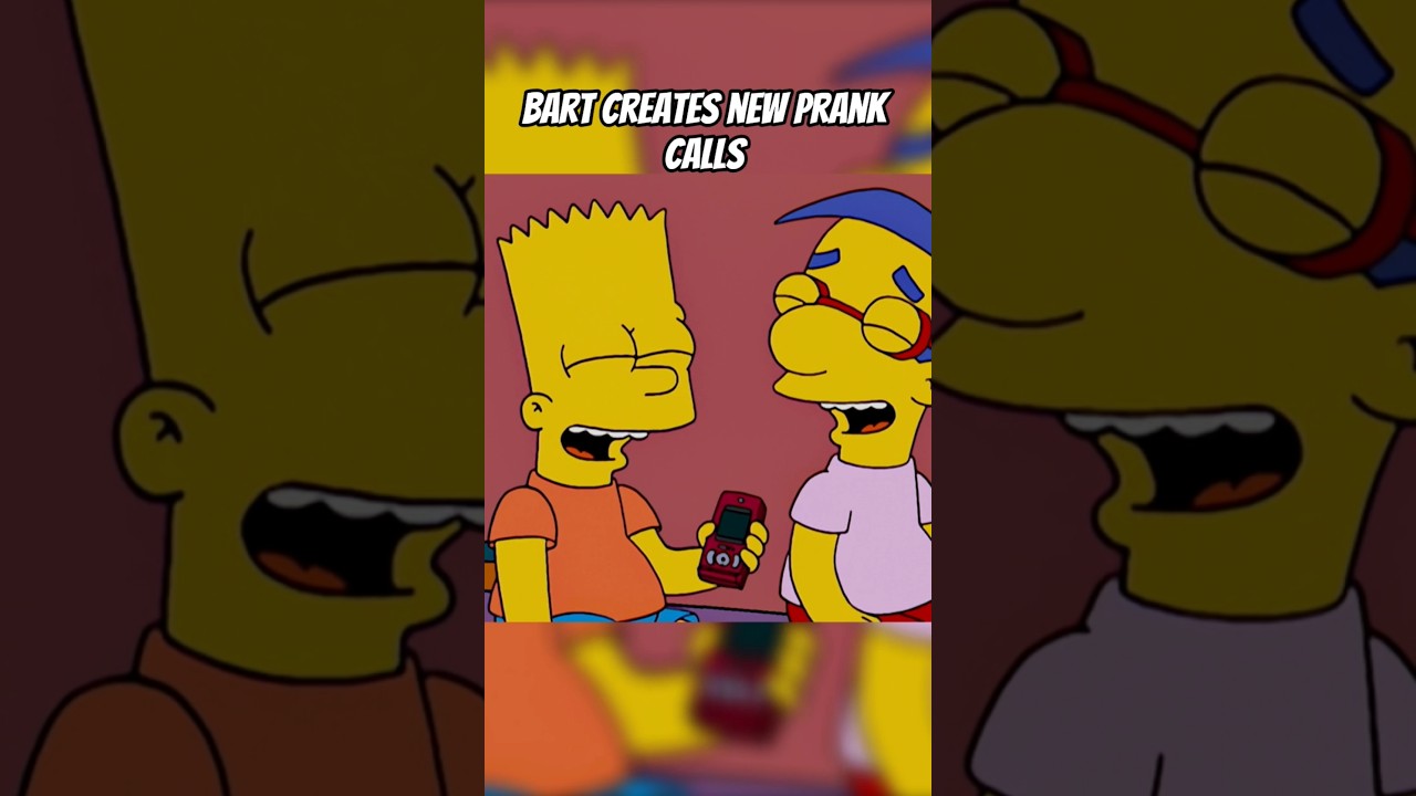 Bart creates new prank calls
