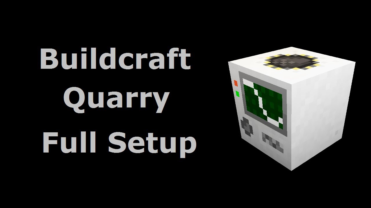 Buildcraft Quarry Full Setup (Tekkit/Feed The Beast) - Minecraft In Minutes