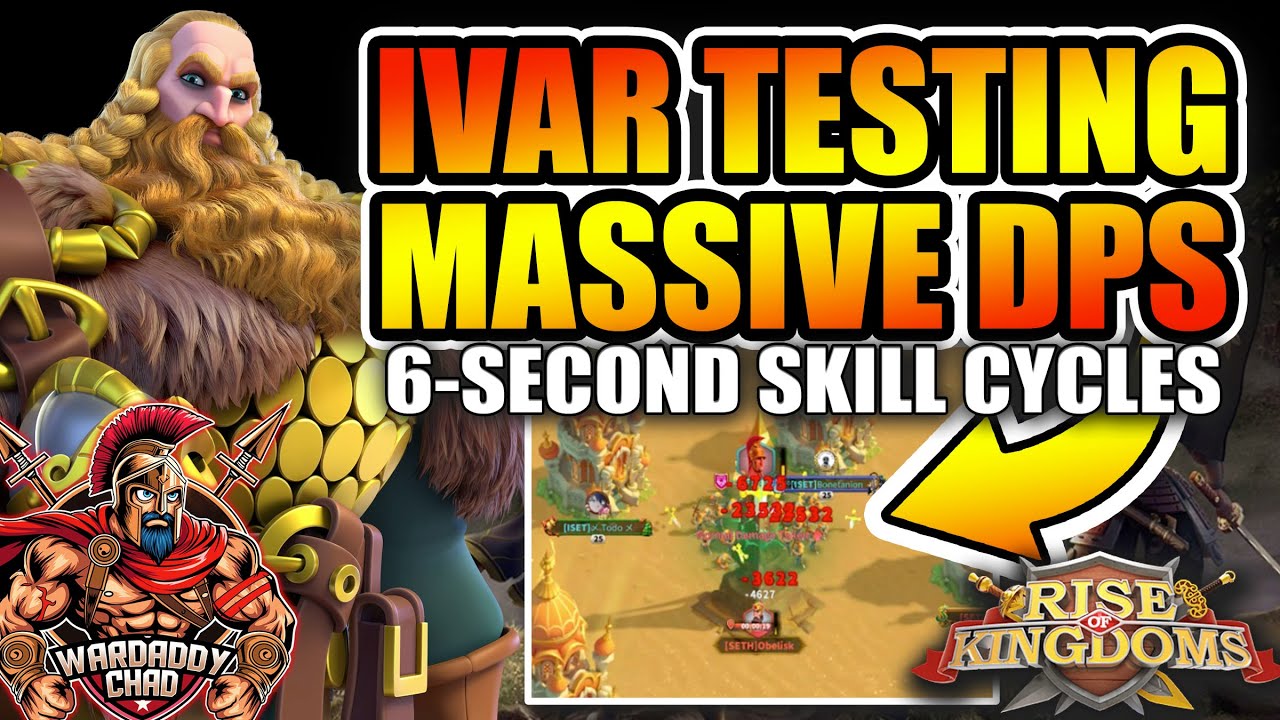 Ivar Rally Testing: Mega DPS 6-Second Cycles - Rise of Kingdoms
