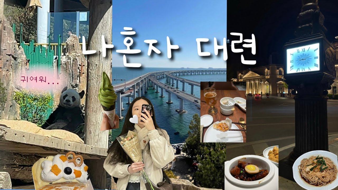 중국대련여행 ep.3 | 남들 가는 곳은 다 가본 하루 | 성해광장, 성해만대교, 시딩, 파빌리온 맛집 , 동방수성, 대련동물원 판다 