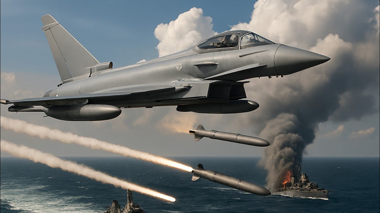 Eurofighter Typhoon SINKS 3 Russian Warships !!! 