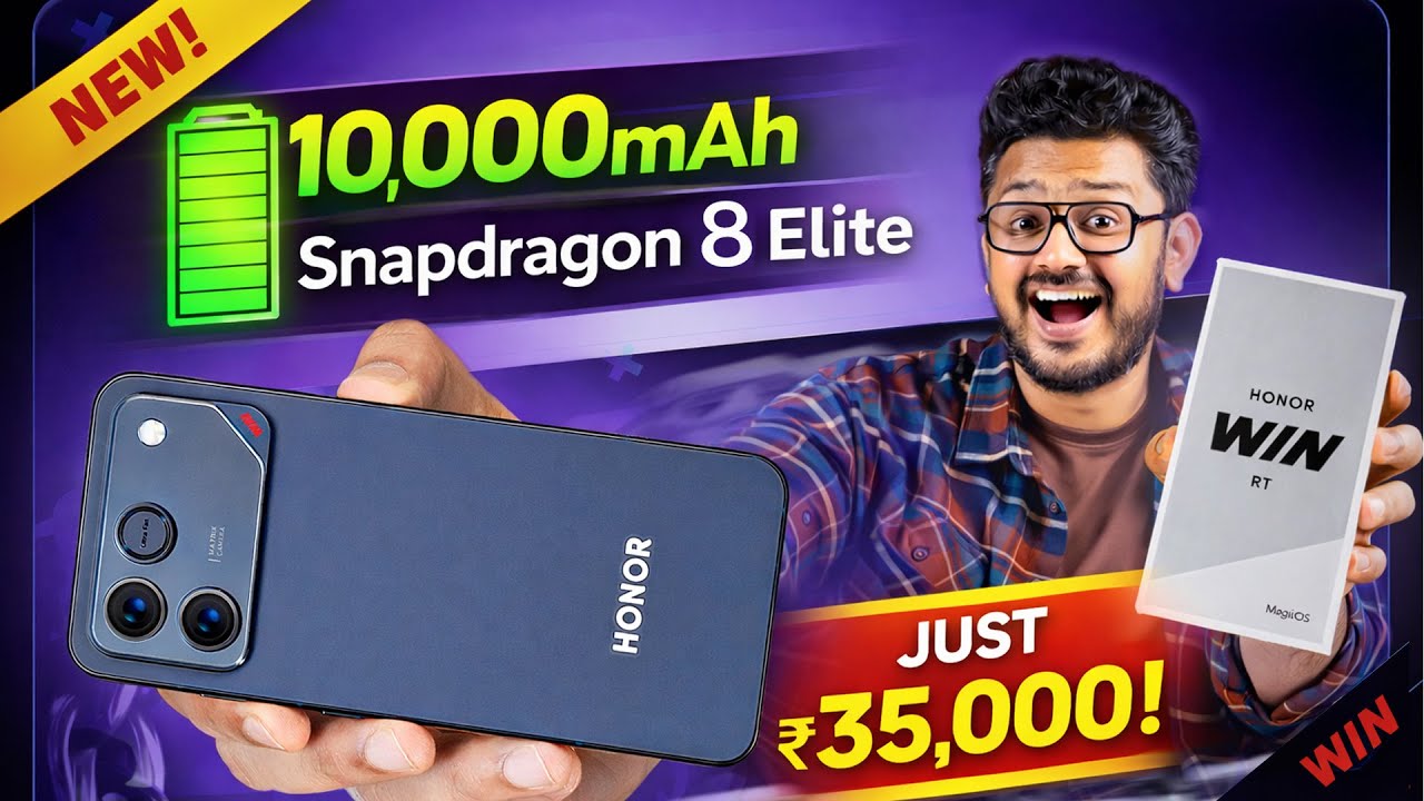 HONOR is Back⚡Snapdragon 8 Elite, 10,000mAh+100W⚡Honor Win RT Unboxing in ಕನ್ನಡ️⚡Under ₹35K️