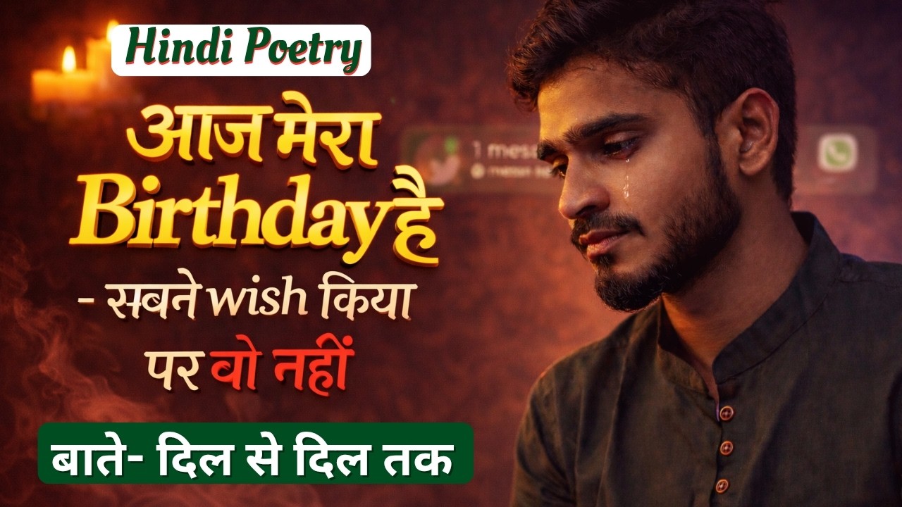 जन्मदिन पर अधूरा प्यार | Heart Touching Birthday Poetry Hindi