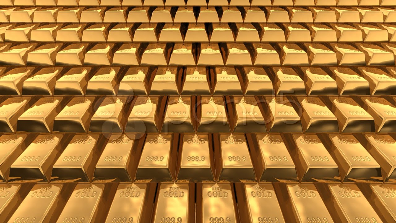 Gold Bar Aa Hd. Stock Footage
