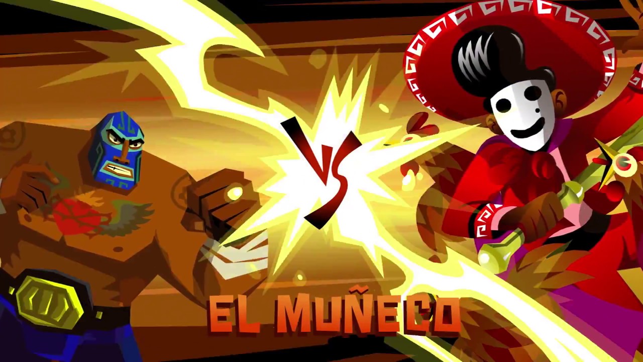Fighting El Muñeco in Guacamelee! 2