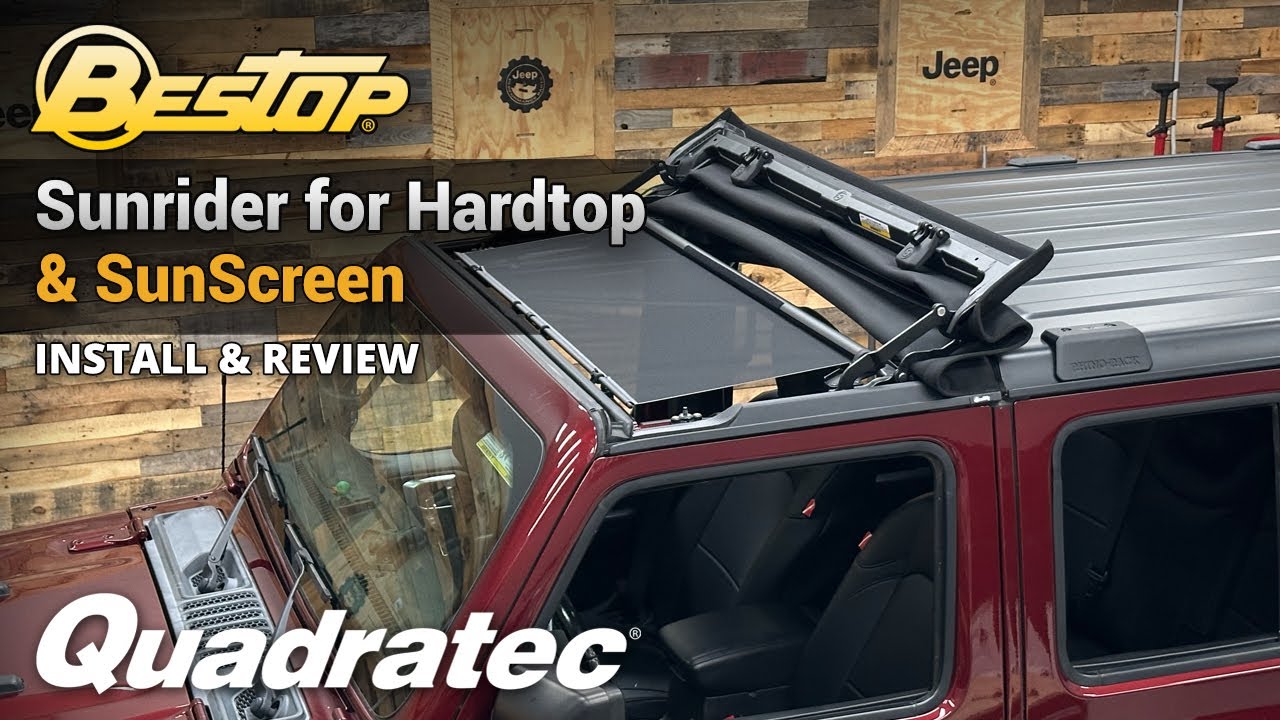 Bestop Sunrider do twardego dachu i ochrony przeciwsłonecznej do Jeep Wrangler JL i Gladiator JT ...