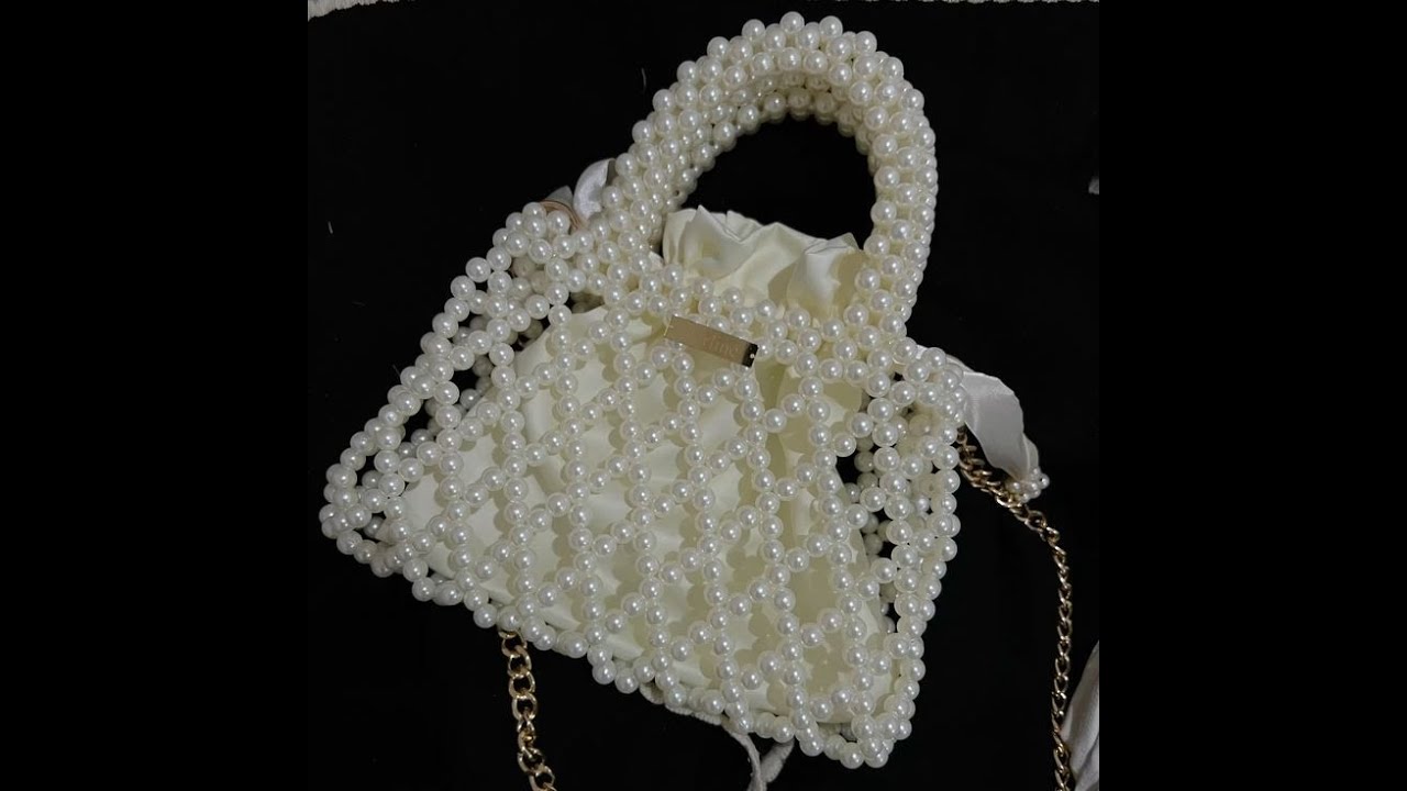 How to make a trendy net beaded bag |DIY Beaded Potly Bag Tutorial | Step-by-Step Guide