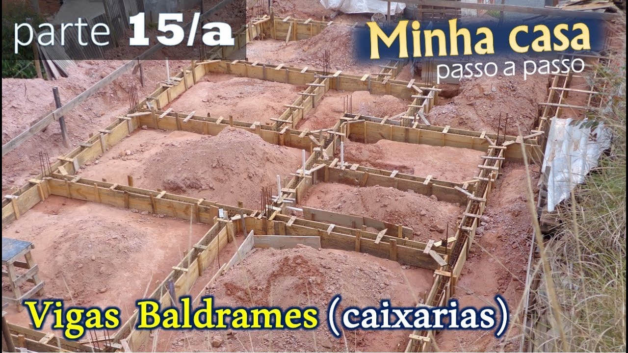 # 15/a - Como fazer as VIGAS BALDRAMES - Montando as CAIXARIAS