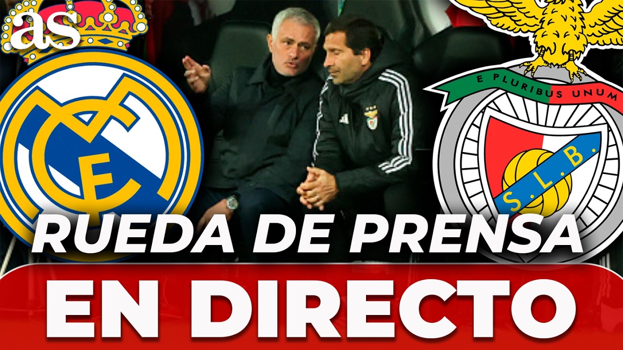 JOAO TRALHAO, EN DIRECTO | RUEDA DE PRENSA HOY previa al REAL MADRID vs. SL BENFICA de CHAMPIONS