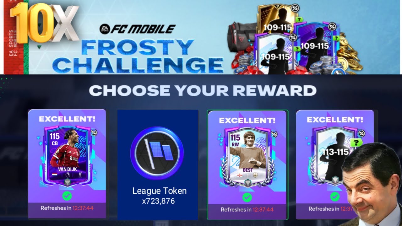 10x Frosty Challenge Pack + Guaranteed 115 Star Scout & League Rewards - FC Mobile 