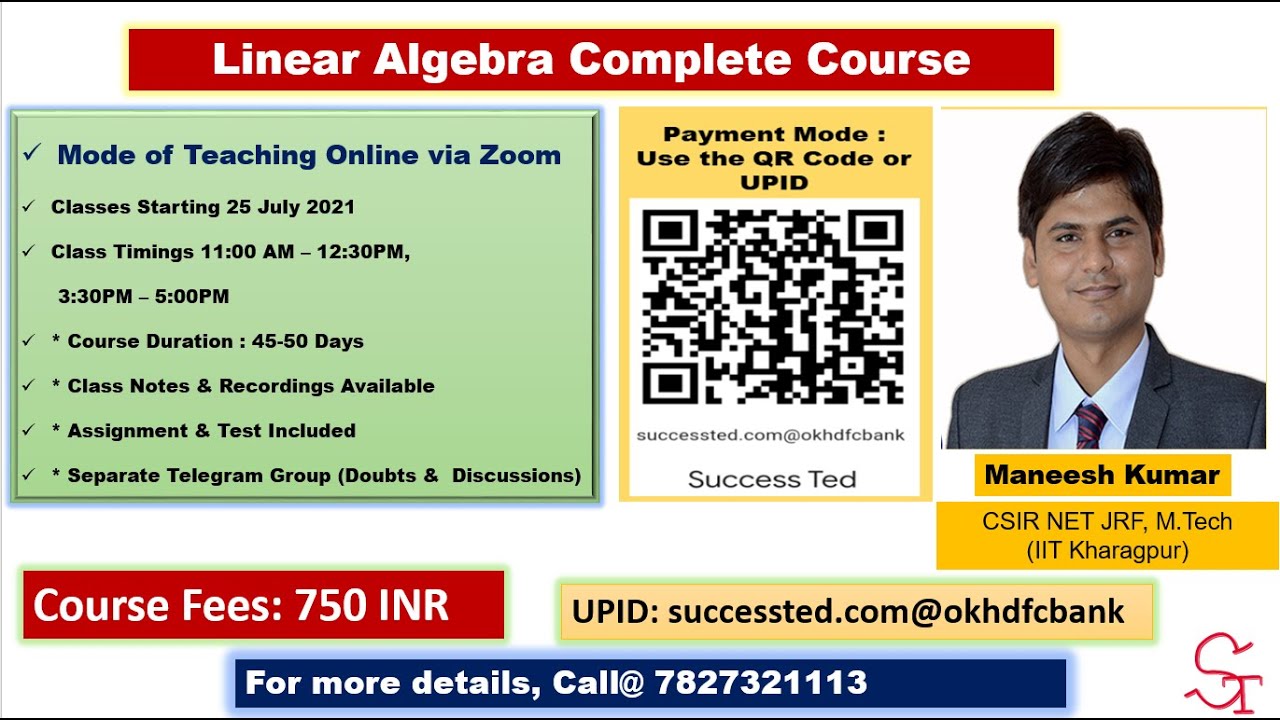 #4 | Linear Algebra Complete Course | Csir Net Maths | IIT JAM Maths