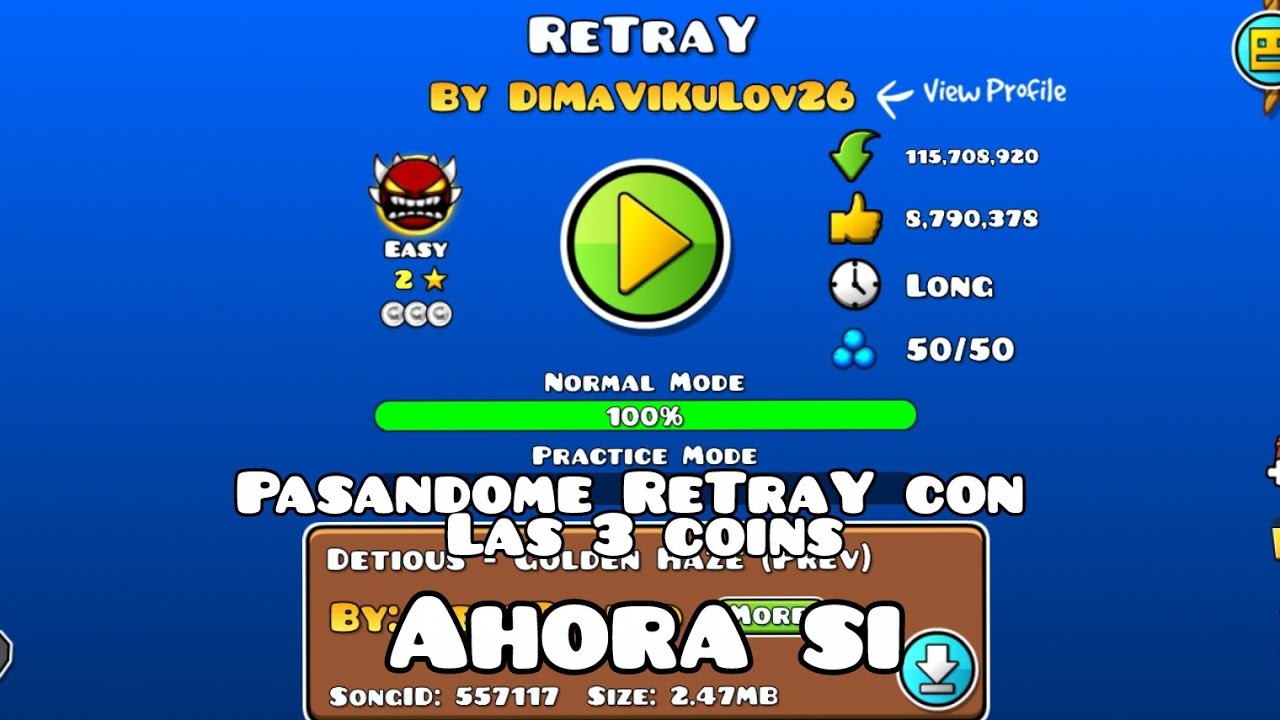 Pasandome ReTraY con las 3 coins (Ahora sí me lo pase)