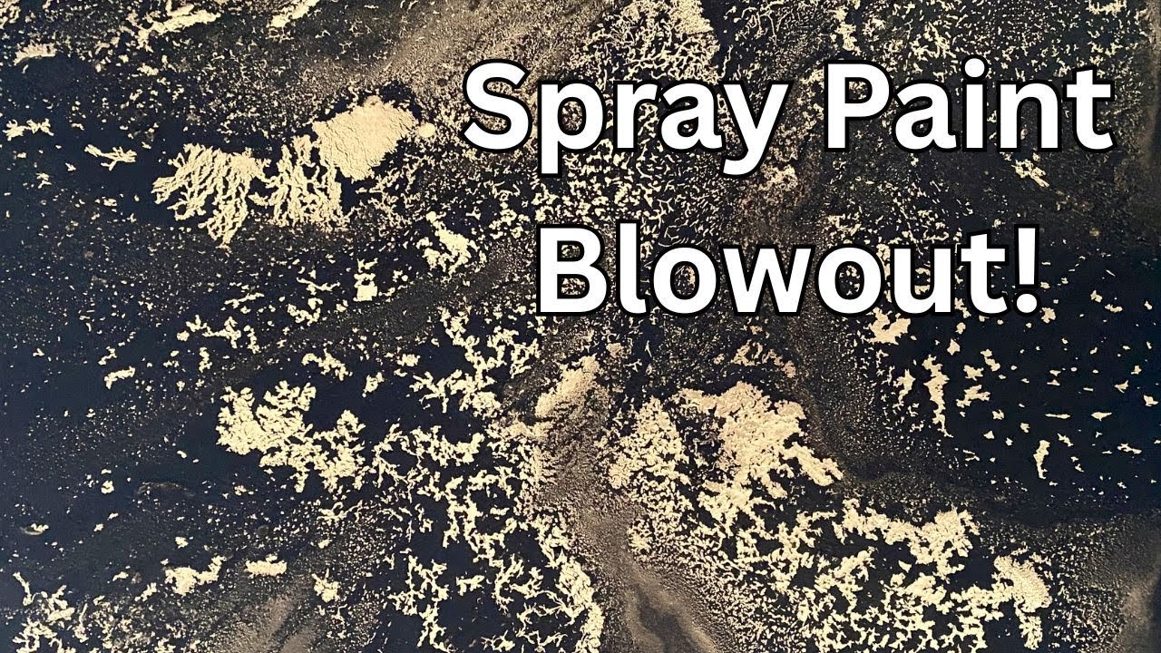 UNBELIEVABLE Acrylic pouring with a Blow Dryer & Spray Paint!