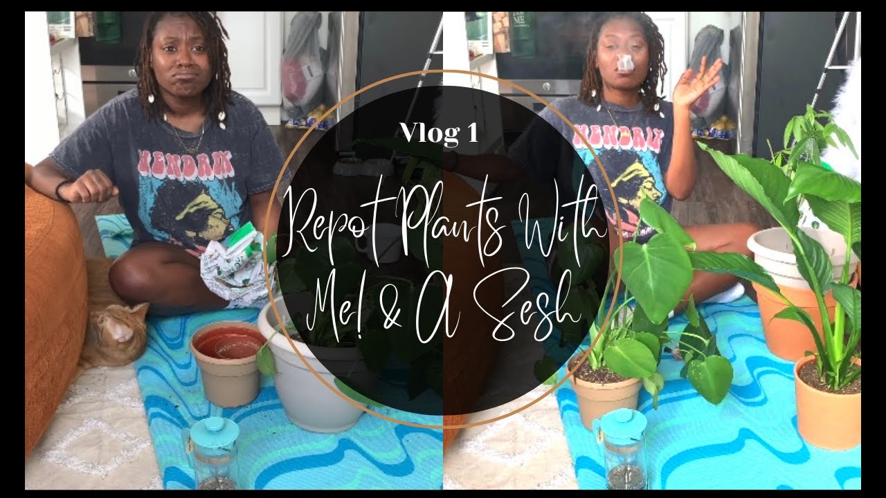 Repot Plants With Me/ Smoke Sesh/ NO Friends in LA & Dating in your 20&rsquo;s Rant!