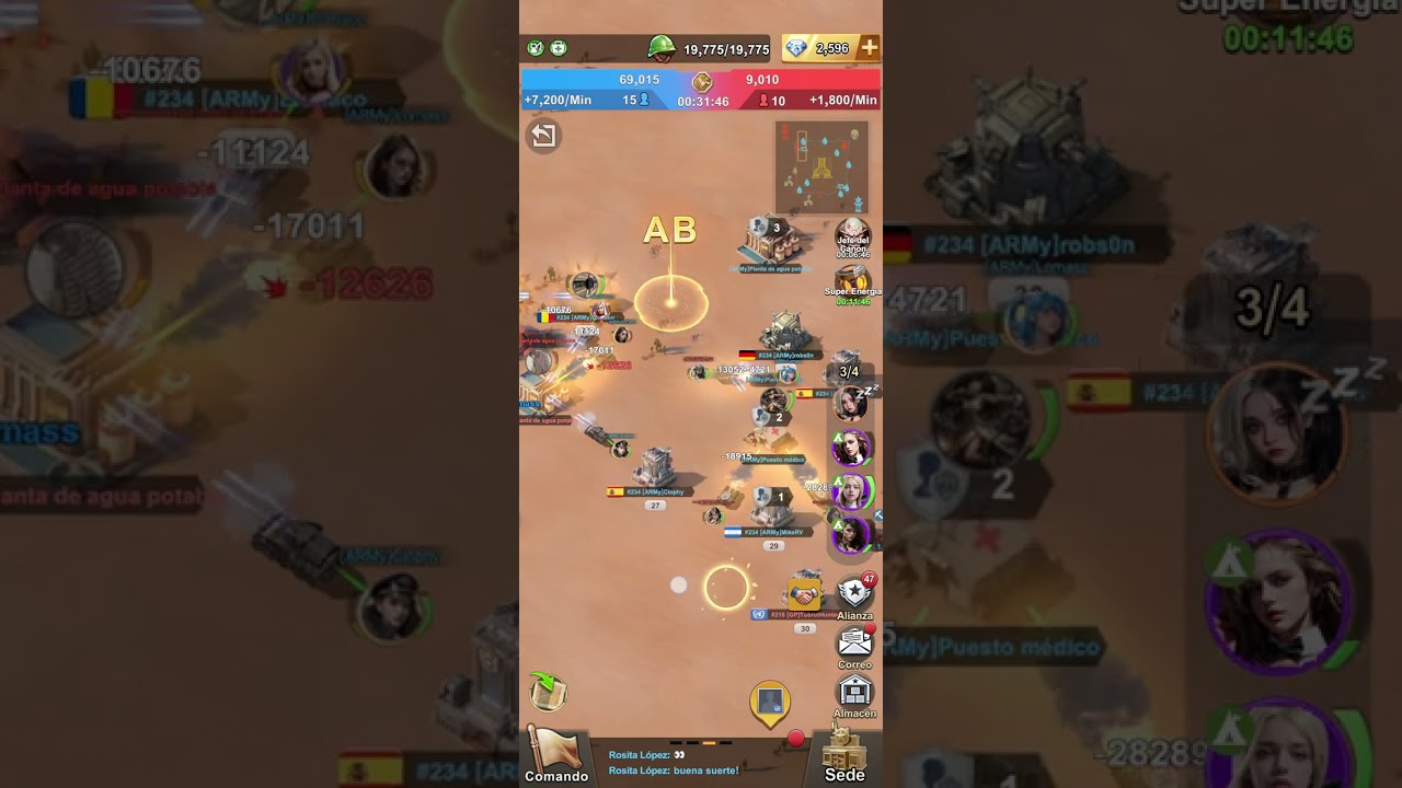 Batalla de cañones, perfecto. Mirar Apopi, Robson, lomas, mike, hispo.