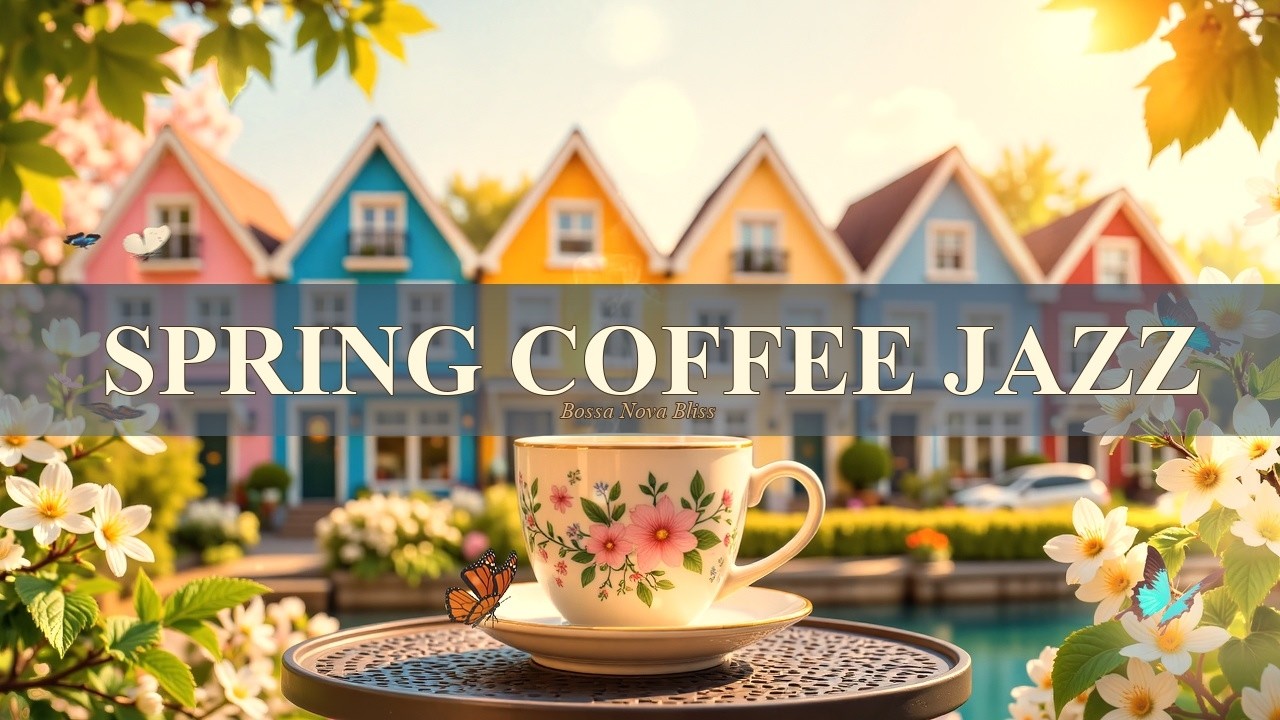 Bossa Nova Jazz Instrumental - Spring Coffee Jazz & Relaxing Jazz Café Music for Studying