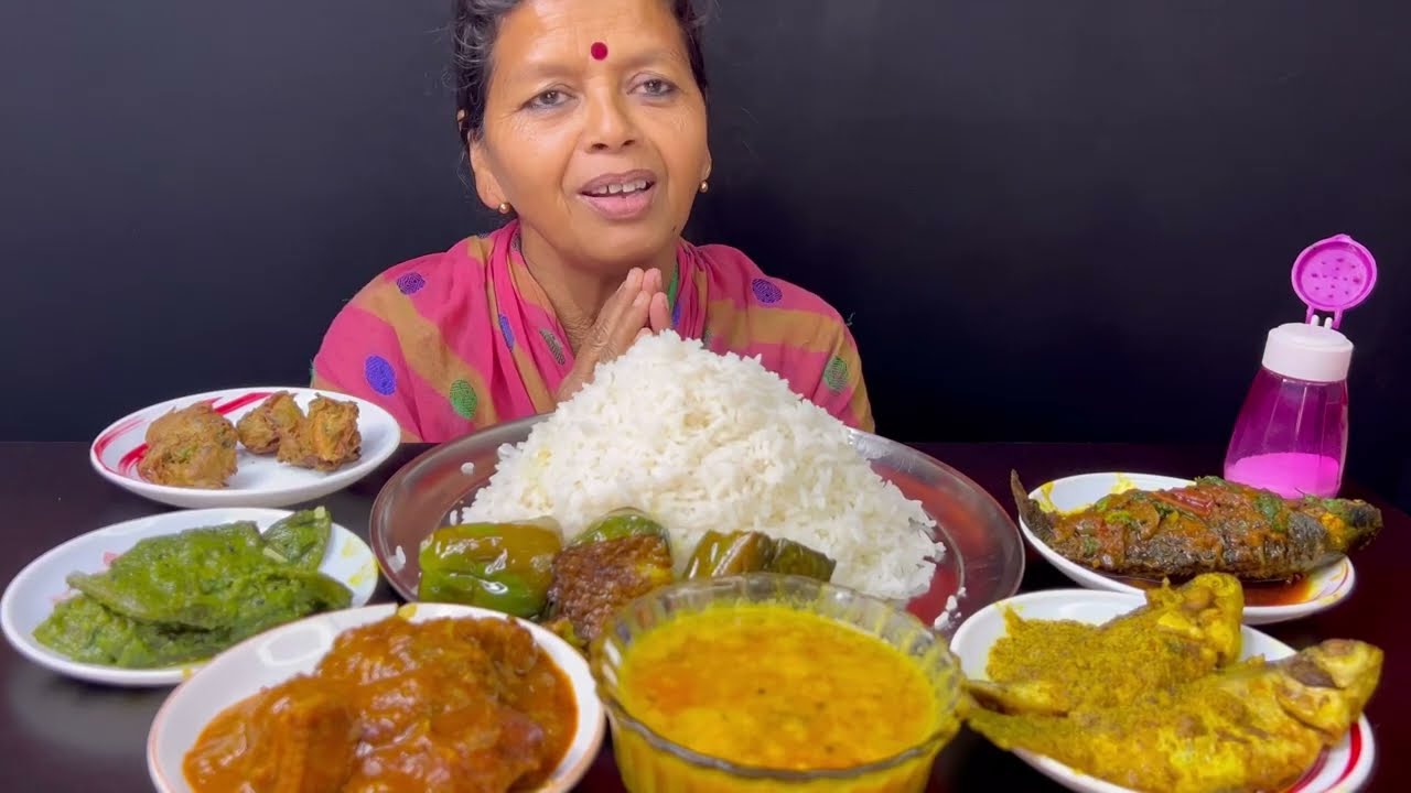 BIGBITES, EATING RICE WITH SIM BOTI,TOK DAL,CHUNO MACHER BORA,SORSHE PUTI,TEL KOI,SANKAR KALIA।।