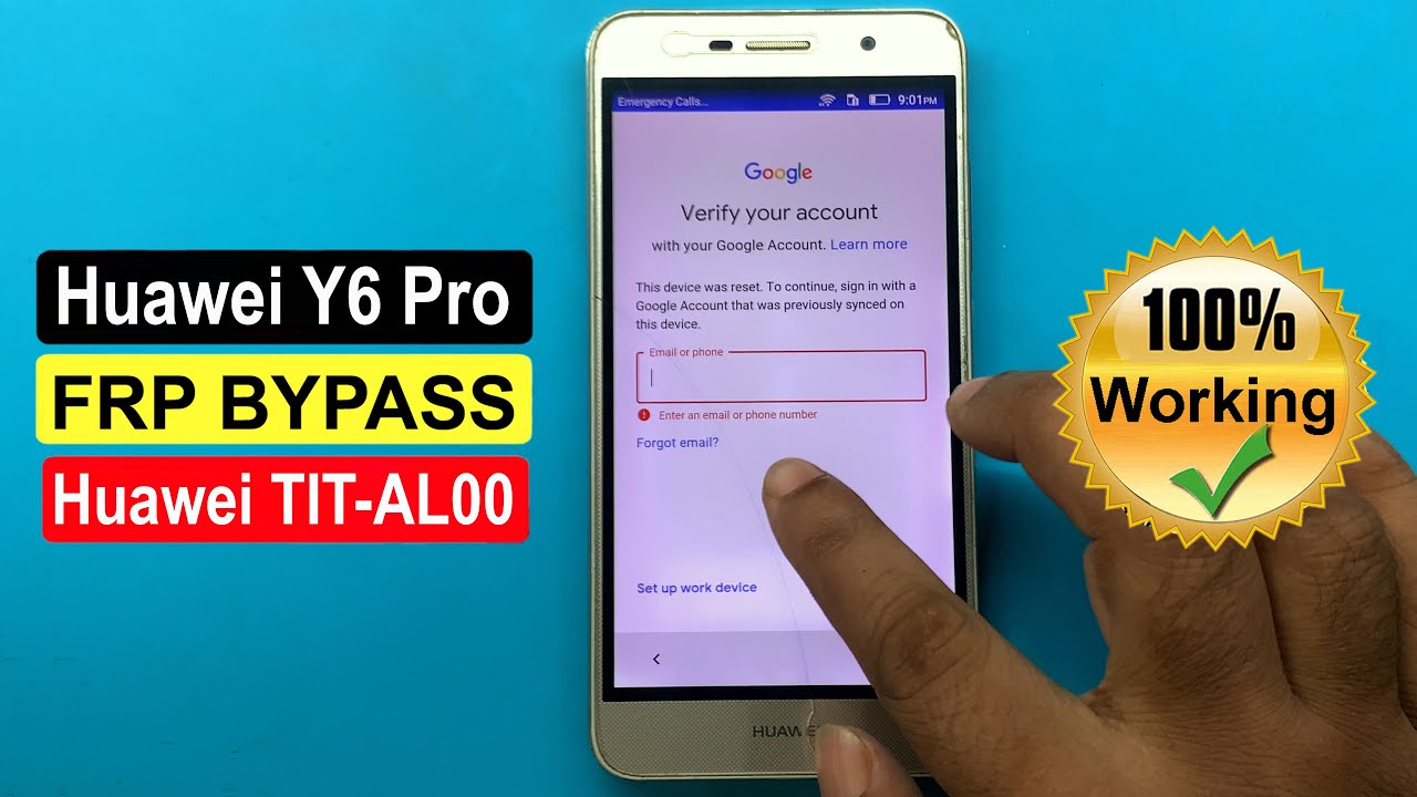 Huawei Y6 Pro (TIT AL00) FRP bypass | Huawei TIT-AL00 Google Account Bypass ✅ Easy Trick Without PC