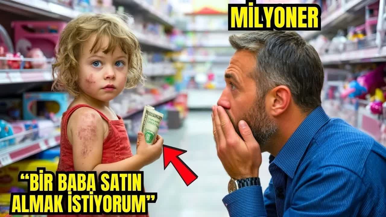 FAKİR KIZ BİR BABA SATIN ALMAK İÇİN BİR MAĞAZAYA GİRDİ – MİLYONER SEBEBİ ÖĞRENİNCE AĞLADI