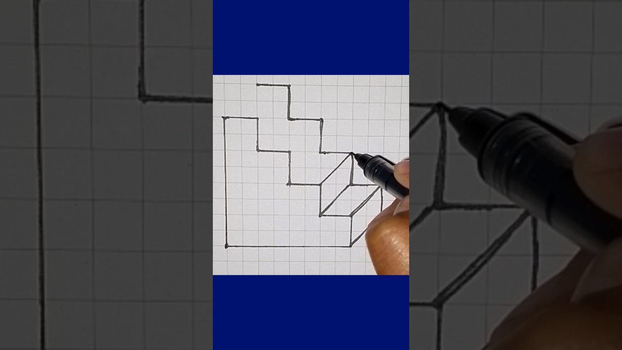 Easy 3d Stairs drawing|3d Stairs drawing|easy drawing #drawing #easydrawing #3d #art #stairs #draw