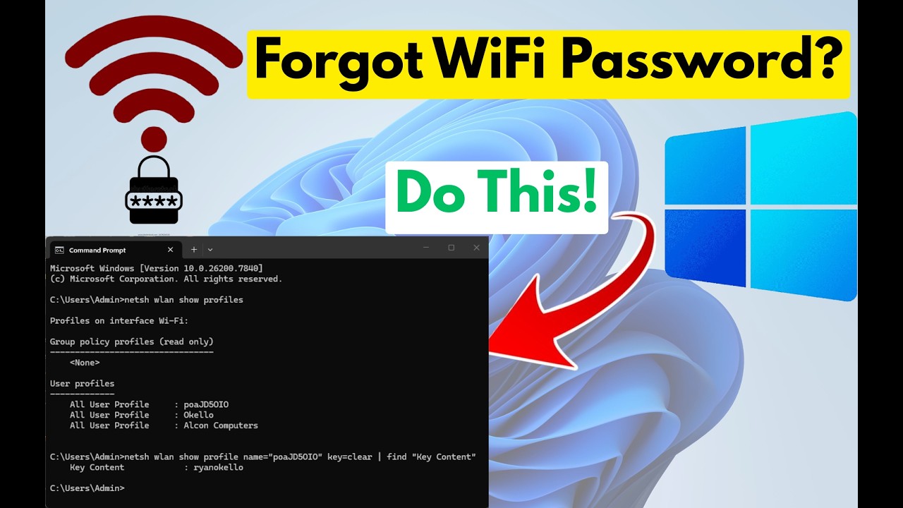 Как узнать пароль от Wi-Fi в Windows 10/11 (простой способ)